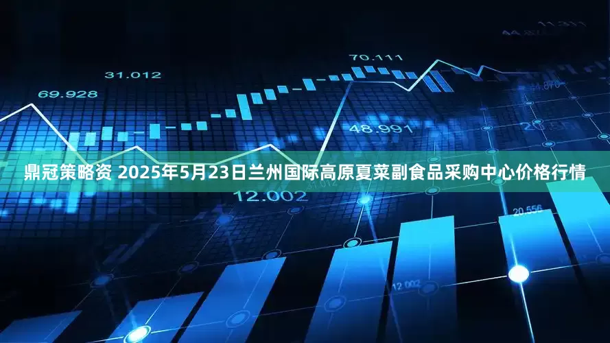 鼎冠策略资 2025年5月23日兰州国际高原夏菜副食品采购中心价格行情