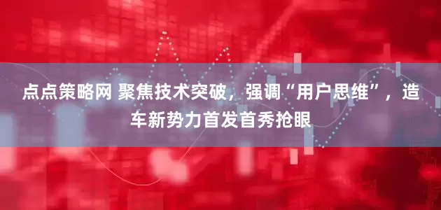 点点策略网 聚焦技术突破，强调“用户思维”，造车新势力首发首秀抢眼