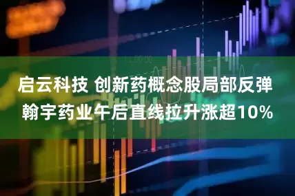 启云科技 创新药概念股局部反弹 翰宇药业午后直线拉升涨超10%
